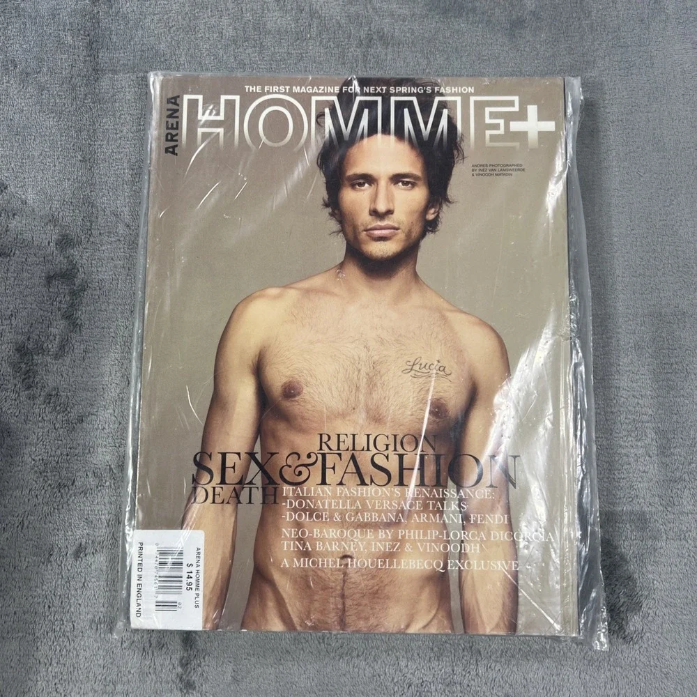 Vintage Arena Homme+ Magazine Andres Religion Sex Fashion Italian Mens Luxury UK